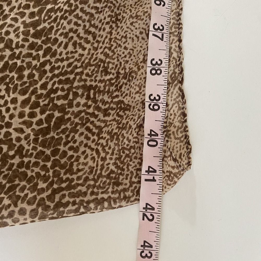 Nicole Marciano Animal Print Infinity Scarf Brown‎ Tan Boho Lightweight Scarf - Picture 8 of 8